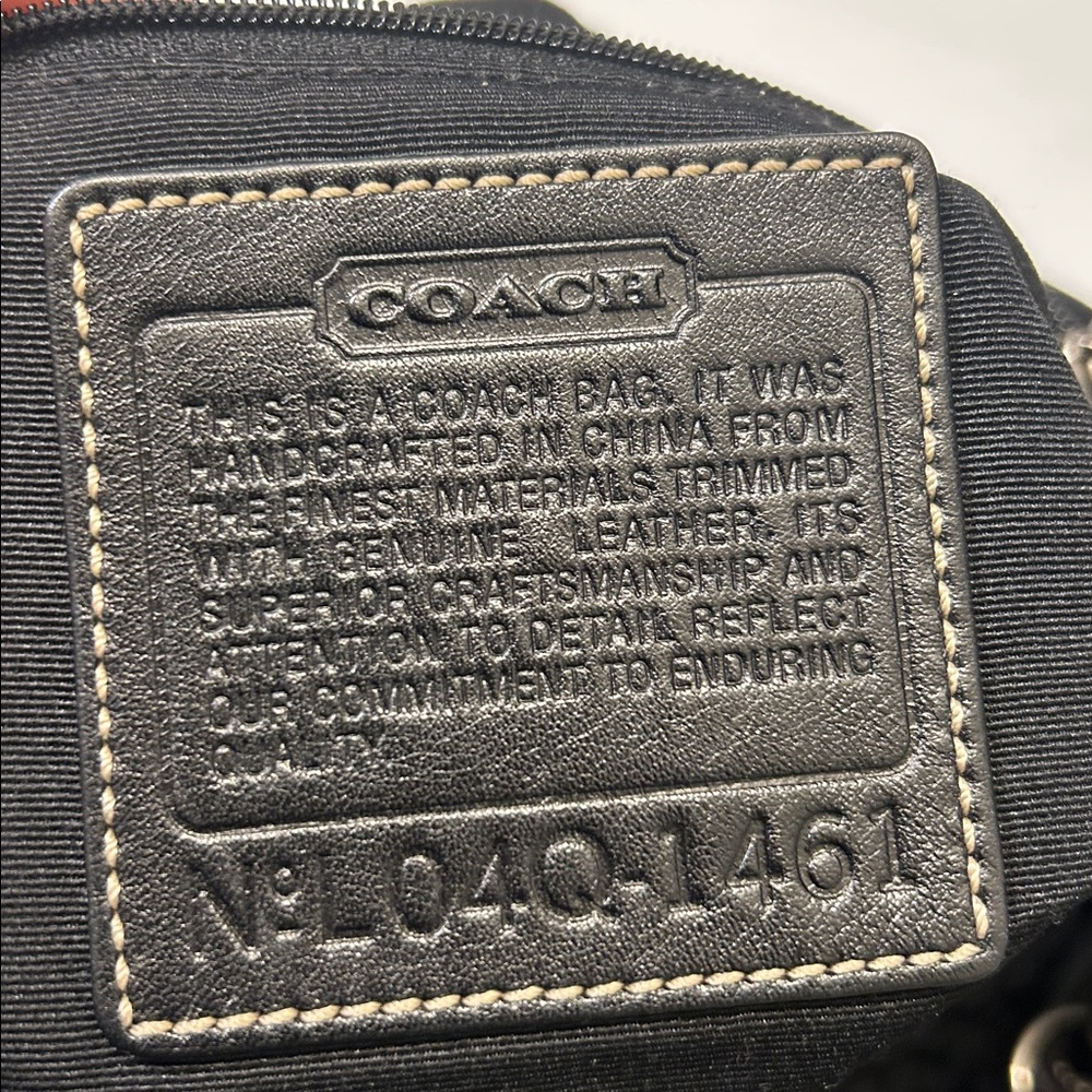 Coach Signature C Vintage Black Hobo Bag - Picture 10 of 12